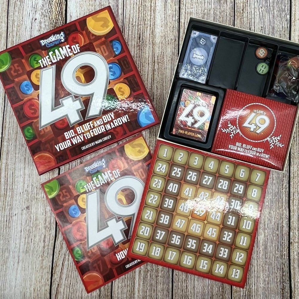 The Game of‎ 49 by Breaking Games Bid, Bluff, and Buy! New in Open Box - Picture 2 of 3